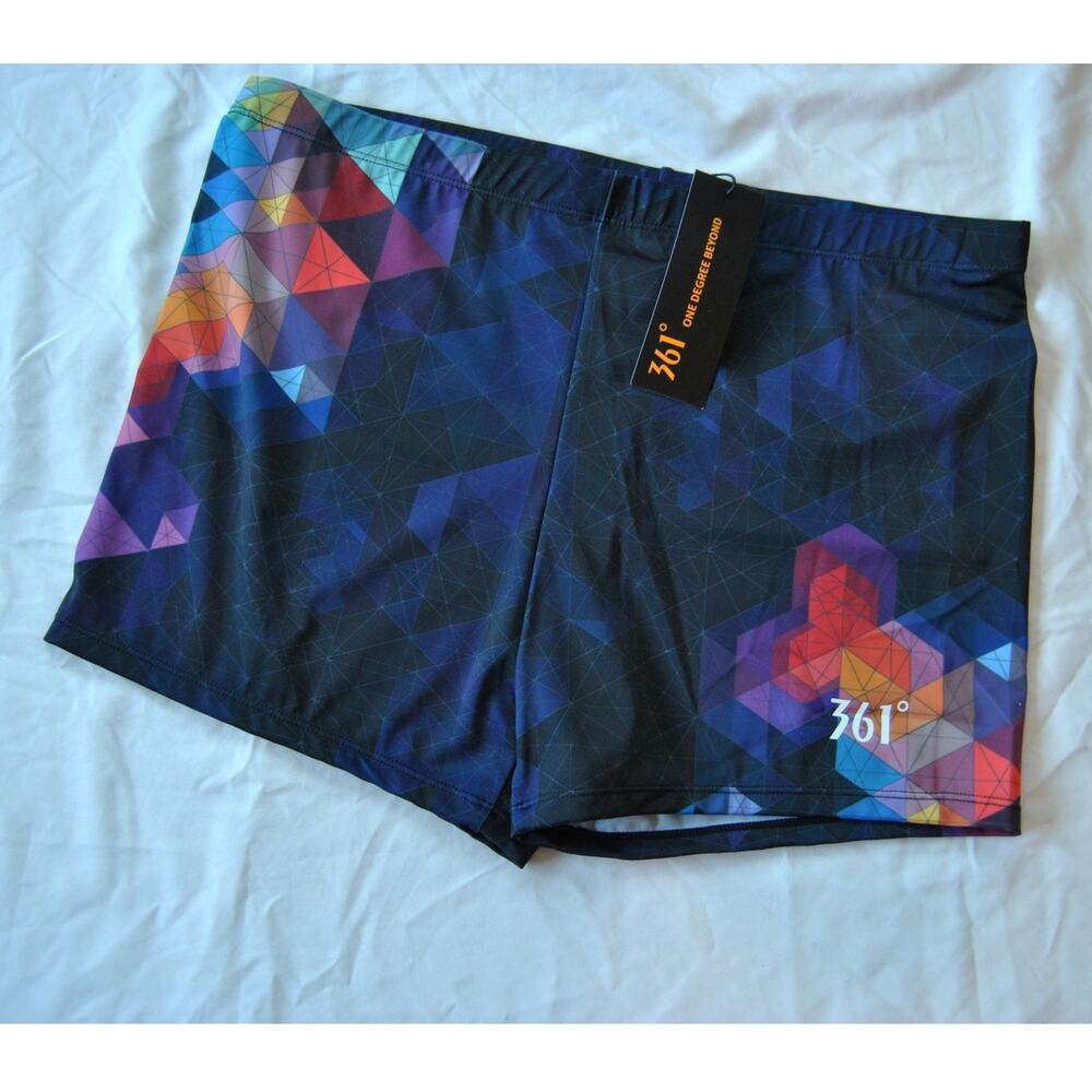 361 Swim Shorts Colorful Geometric Design  3XL